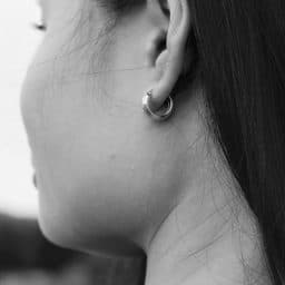 A woman's ear.