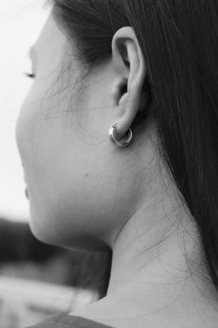 A woman's ear.