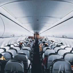 Passengers aboard a flight.