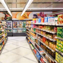 Grocery store aisle